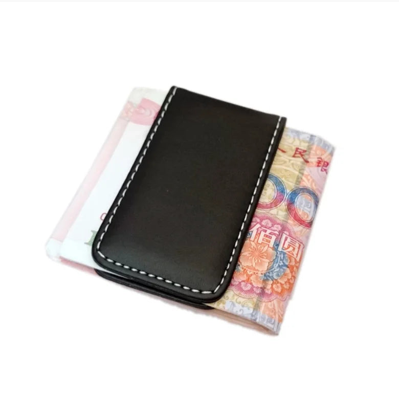 Fashionable Leather Magnetic Wallets & Holders Personalized Mens Money Clip Wallets Hot Selling Customized Ladies Purse Wallets
