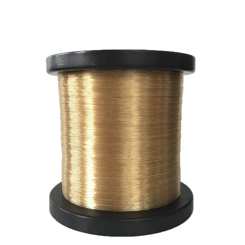 0.15-1.5mm Eco-Friendly Raw Heat Resistance Golden Color PPS Monofilament Yarn for Braided Sleeving and Filter Bag