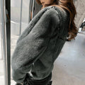 OFTBUY 2024 Winter Jacket Women Natural Real Mink Fur Coat Belt Turn-down Collar Warm Outerwear Fashion Streetwear Locomotive
