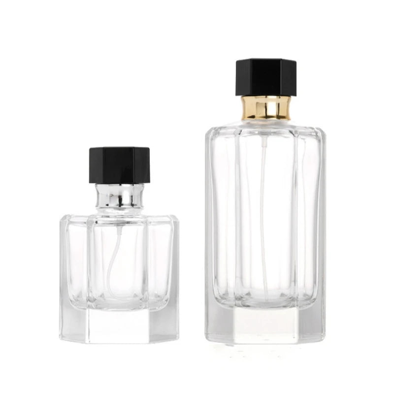 Wholesale Spray Perfume Bottle 50ml 100ml Luxury Perfume Glass Bottle