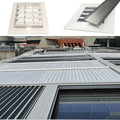 Customized Aluminum Alloy Louvre Shade Frame Suitable for External Facade Shading and Outdoor Wall Ventilation Louvre System