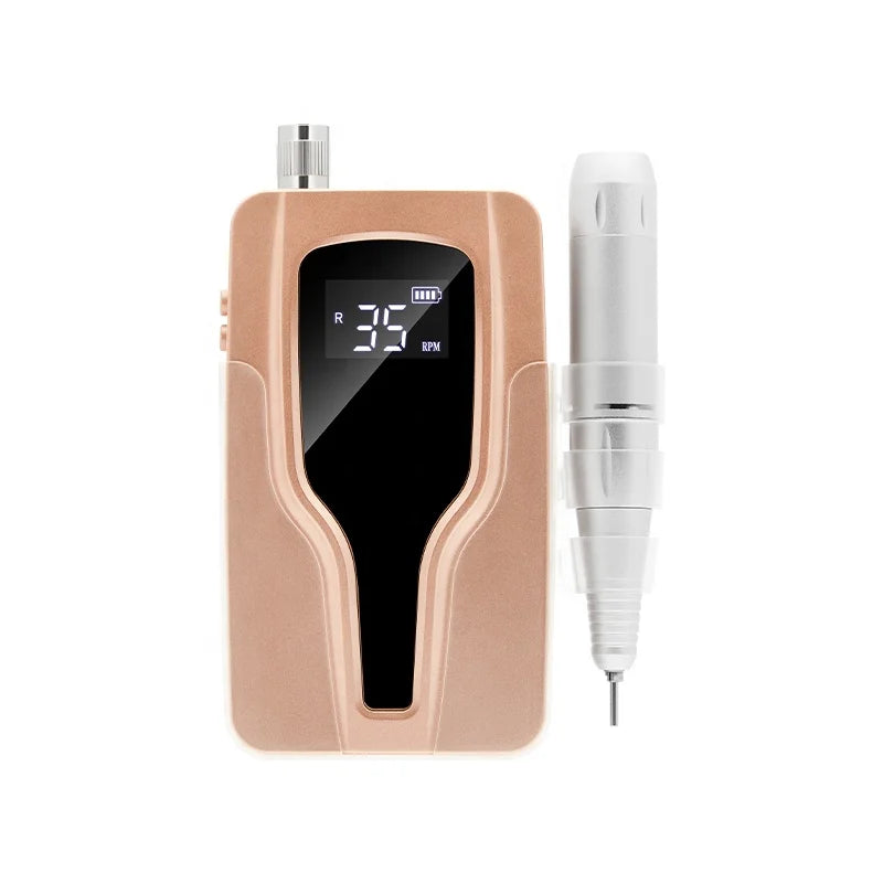New Arrivals Rechargeable Nails Supplies Salon Coreless Nail Drill Machine Low Noise Electric File 35000 Rpm Acrylic Nail Drill