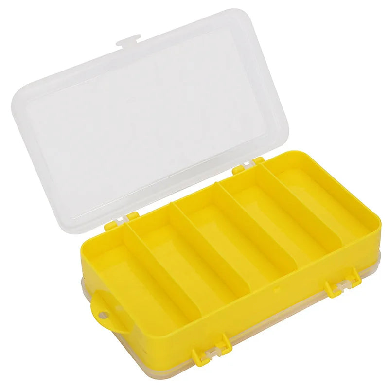 Wholesale Price Double Sided Thickened Fishing Accessories Box 19*11.5*4.5cm Fishing Lure Storage Box with Adjustable Divide