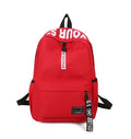 New Korean Style Fashion Letter Trend High School Bag Low Moq Custom Logo Casual Sports Backpacks