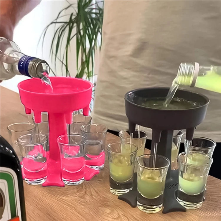 6PCS Factory Direction Hot Selling Cheap Price Party Bar Wedding Game Tool Dispenser Glass Cup Set