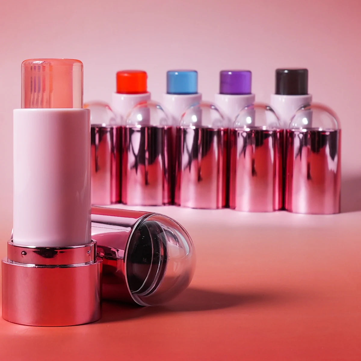 Oem Luxury Customise Vegan Jelly Blush Stick Private Label Custom Logo Cheek and Lip Tint Rebranding Wholesale Jelly Blush