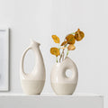 European-Style Two-Color Slanted Ceramic Vases for Creative Hydroponic Wedding Flower Arrangements Handpicked for Home Desktop
