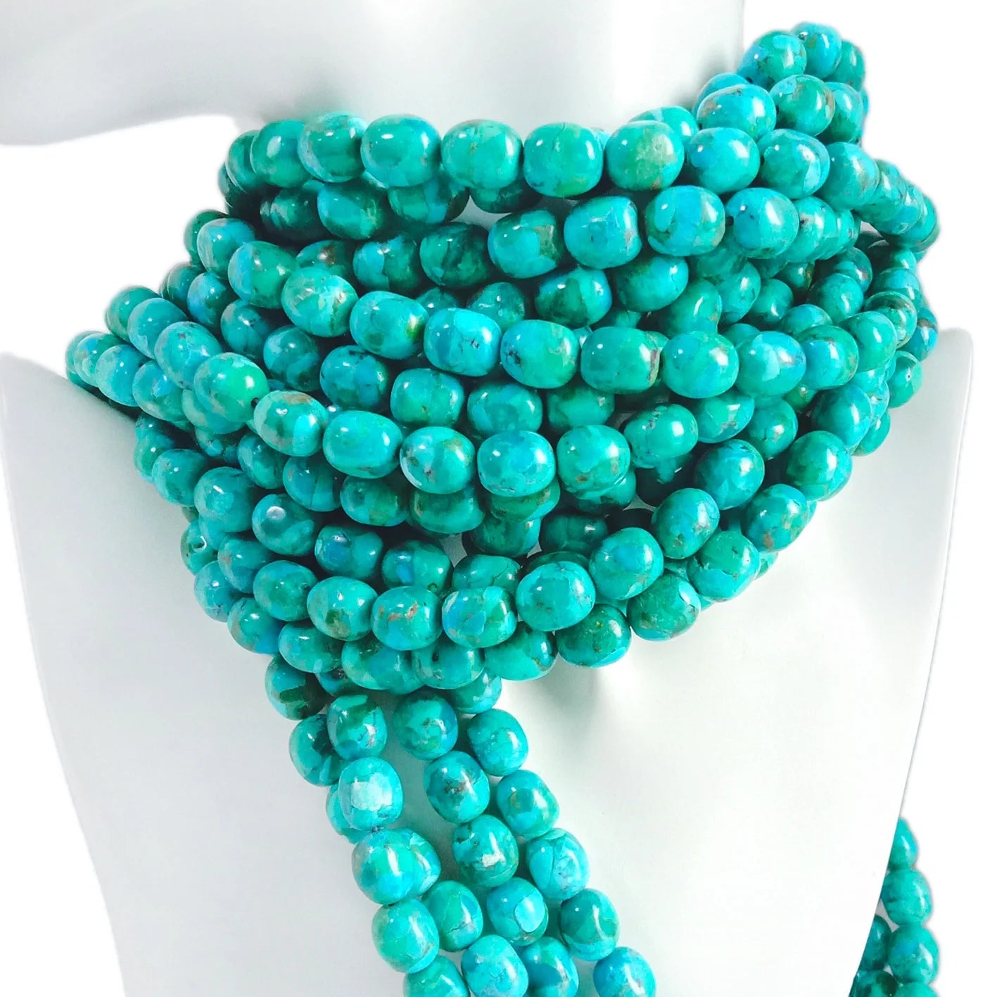 Genuine Turquoise Beads 11x9mm Barrel Shape Blue 100% Natural Stone GIA Certified Trendy DIY Jewelry Making Supplies