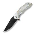 Hot Sale Black Folding Knife with Stainless Blade Aluminum 3D Handle for Outdoor Camping Gear DIY Safety Kits OEM Customizable