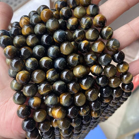 Factory Sale Natural Blue Tiger Eye Stone Beads Scattered Beads Natural Stone Loose Beads