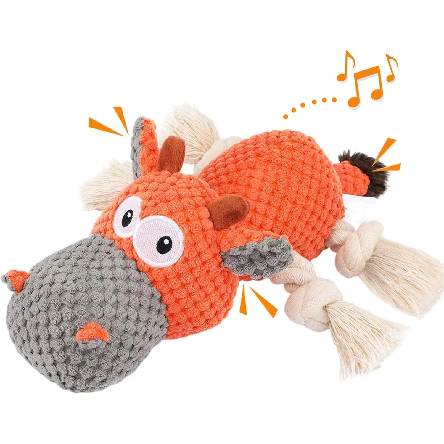 Wholesale Interactive Suede Dog Chew Toys New Durable Squeaky Plush Pet Accessories for Dogs