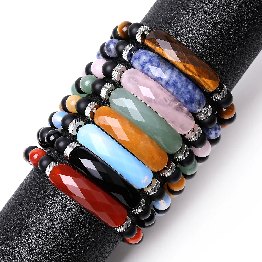 High Quality Charm Gem Real Tiger Eyes Agate Quartz Jade Aventurine Woman Natural Stone Beads Bracelet Jewelry