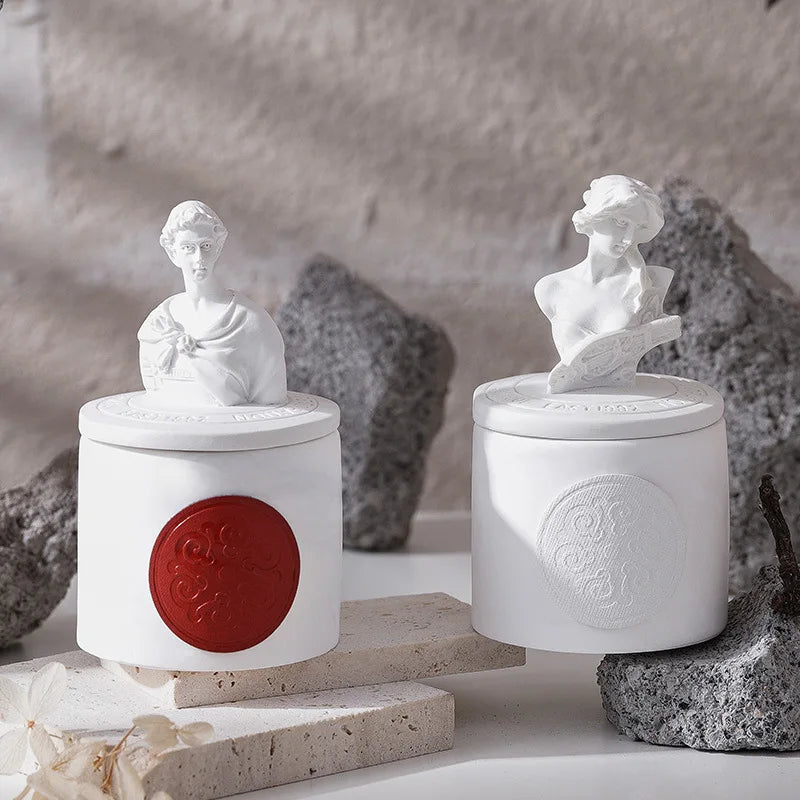 Western Mythology Plaster Statue Cup Scented Candle
