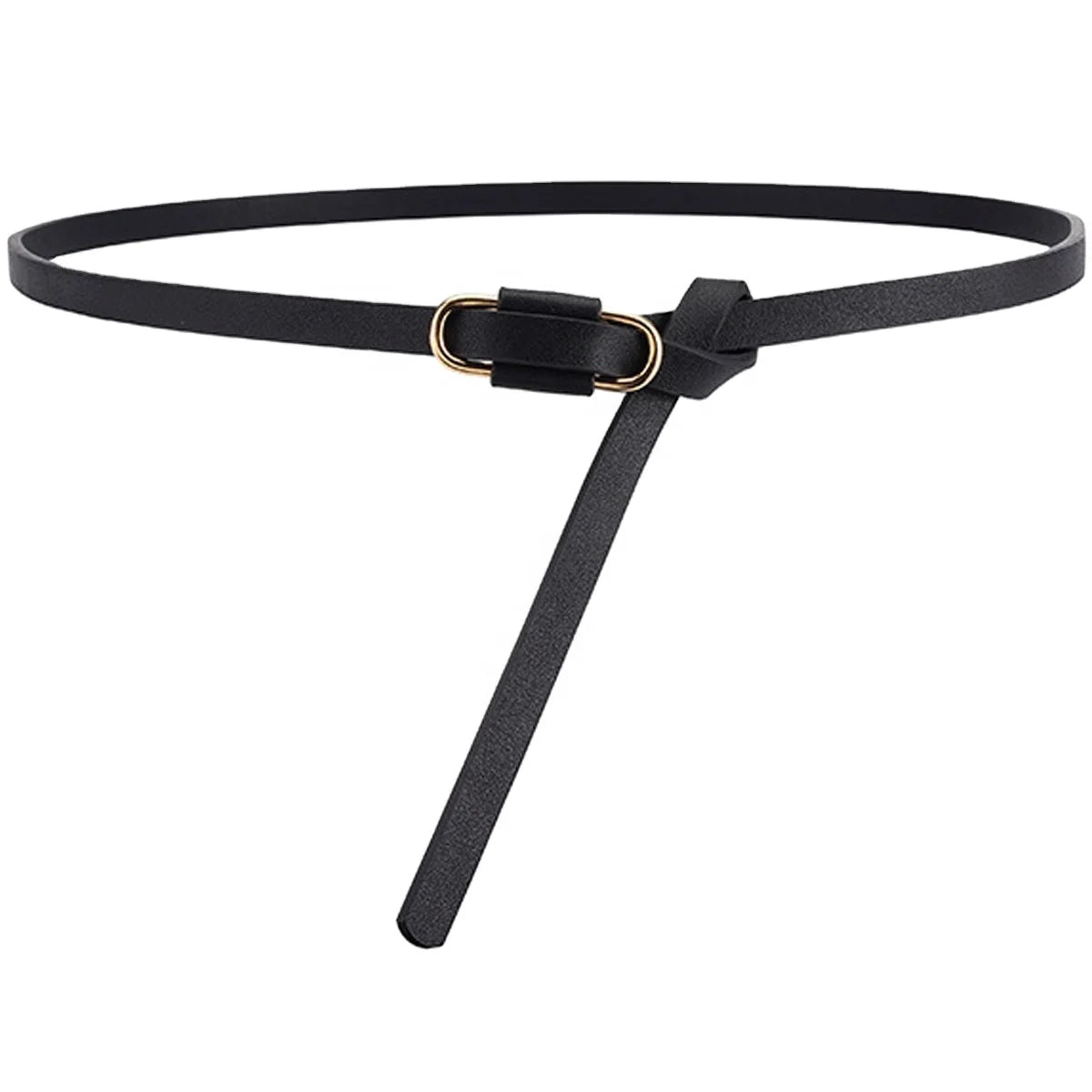 RTS 2023 New 10mm Wide Ladies Girls Slim PU Dress Waist Belt Candy Color Fashionable Skinny Women's Belt