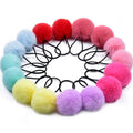 2022 Hot Sale New Design Korean Trendy Faux Rabbit Fur Pompom Ball Hair Band Rabbit Fur Hair Accessories for Kids Young Girls