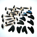HZ Latest Design Lymphatic Roller Roller Massage Face Benefits for Obsidiab Face Jade Roller Set Quartz Stone