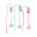 New Style 2m Lengthen Cat Toy Plush Spring Cat Teaser Toy with Ball Feather