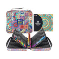 H&B 120-Color Colored Pencils Set with Soft Oil-Based Cores Coloring Book & Eraser Sharpener for Drawing & Coloring