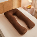 Fast Delivery Soft Maternity U-Shape Full Body Pillow with Washable Velvet Cover for Pregnant Women Factory Price