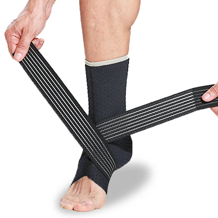 Comfortable Adjustable Ankle Support Brace with Compression Ankle Wrap