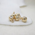 Wholesale 24K Triple Gold Plated Silica Gel Spacer Beads Connector for Bracelet & Necklace Jewelry Jewelry Findings & Components