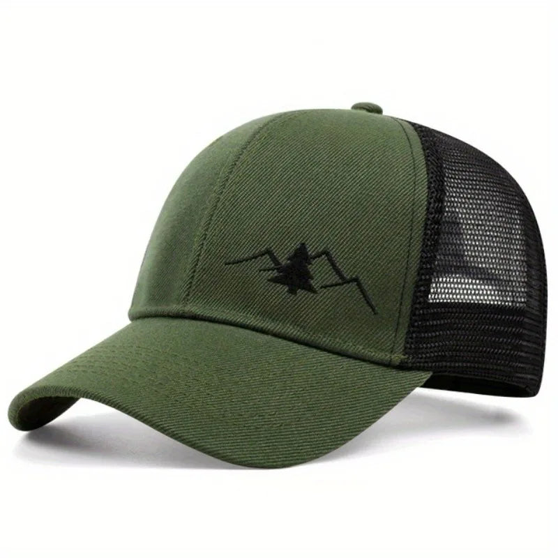Newest Design Cotton Mesh 6-Panel Snapback Trucker Hat Embroidery Logo Unisex Fashion Outdoor Sporty Casual Beach Travel Wear