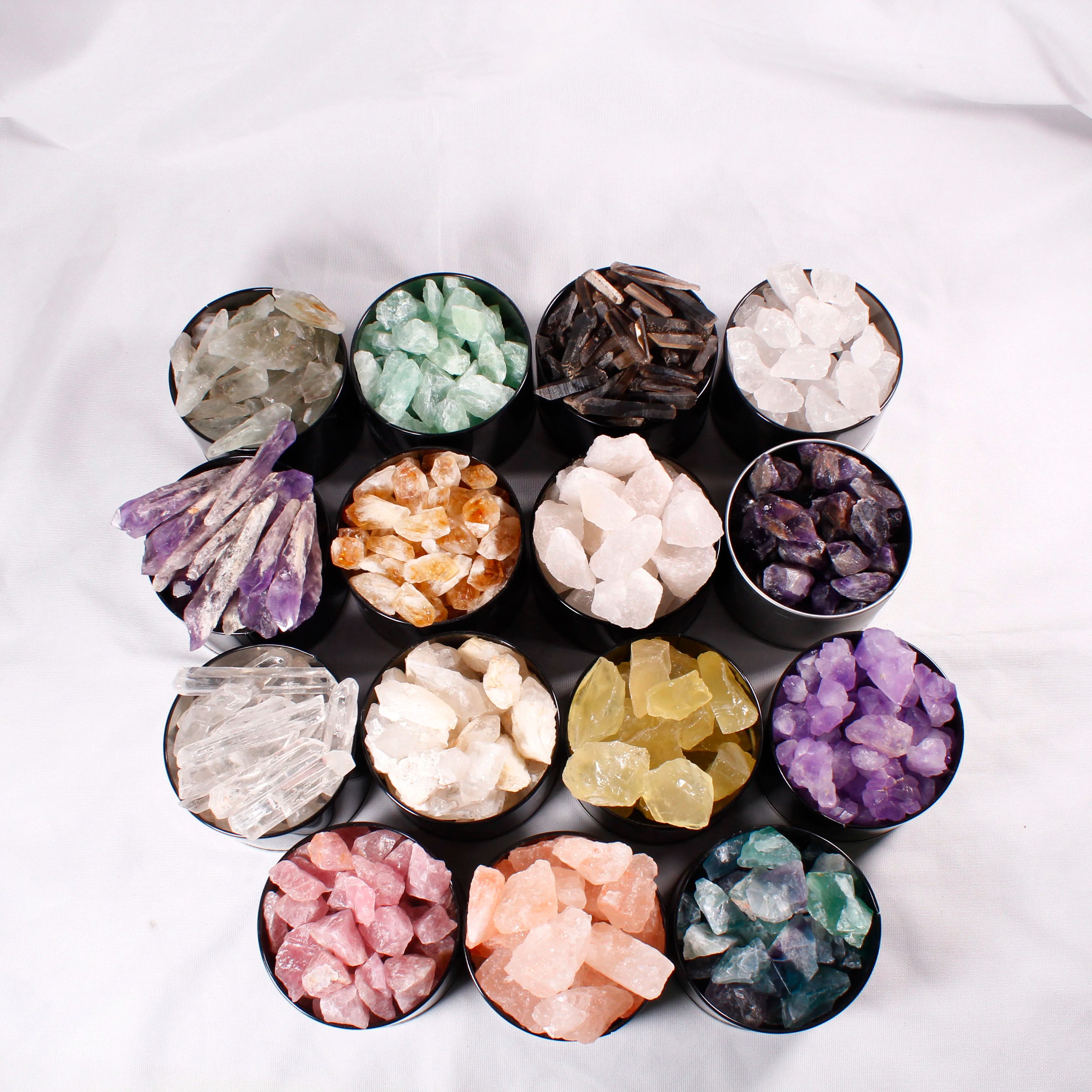 Various Spirit Stone Crystal Stone Healing Stone Quartz  Aromatherapy Gift Box for Healing(Without Essential Oil)
