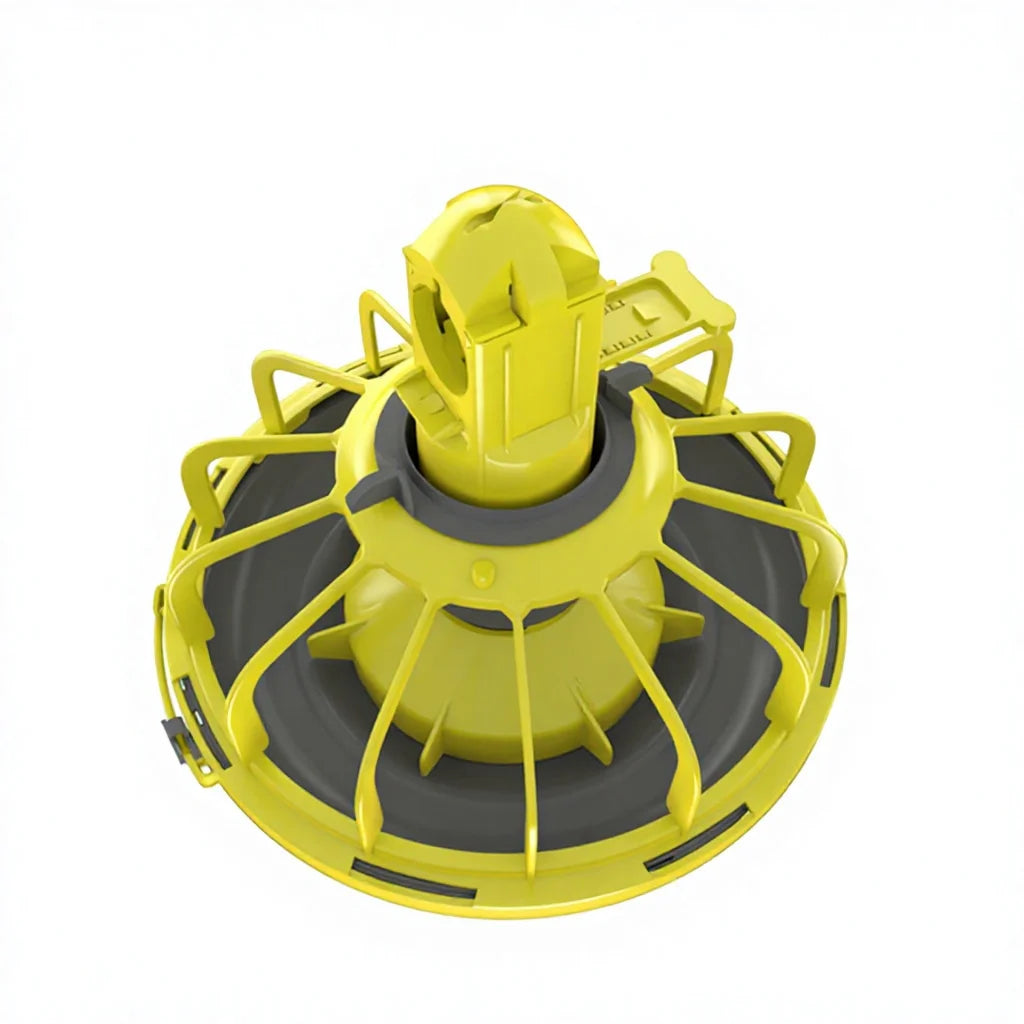 New Xingqida XDA Model Red/Yellow 304 Stainless Steel & ABS Plastic Automatic Chicken Drinker & Feeder with 5+ Year Warranty