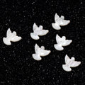 AsVrai U 13x14mm Natural Pigeon Shaped Seashell  Loose Spacer Beads Beach DIY for Jewelry Making Sea Shells Bracelet