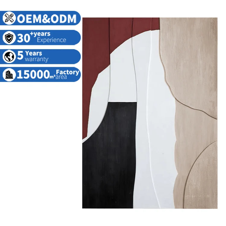 Modern Light Luxury Guest Room Decoration Wall Painting Atmospheric Nordic Bedroom Bedside Mural Abstract Oil Painting