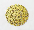 Brass Filigree 69mm Stamping Findings Decorative DIY Crafts for Fashion Design