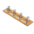 Bath Towel Hook Black Heavy Duty Adhesive Hanging Coat Rack Bamboo Towel Shelf Bathroom Wall Hooks