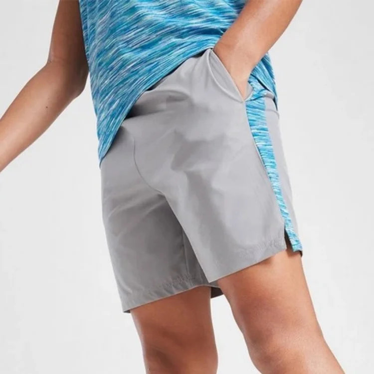 Supplier Athletic Shorts 100% Polyester Sports Breathable Training Nylon Zipper Short Pants Woven Shorts for Men
