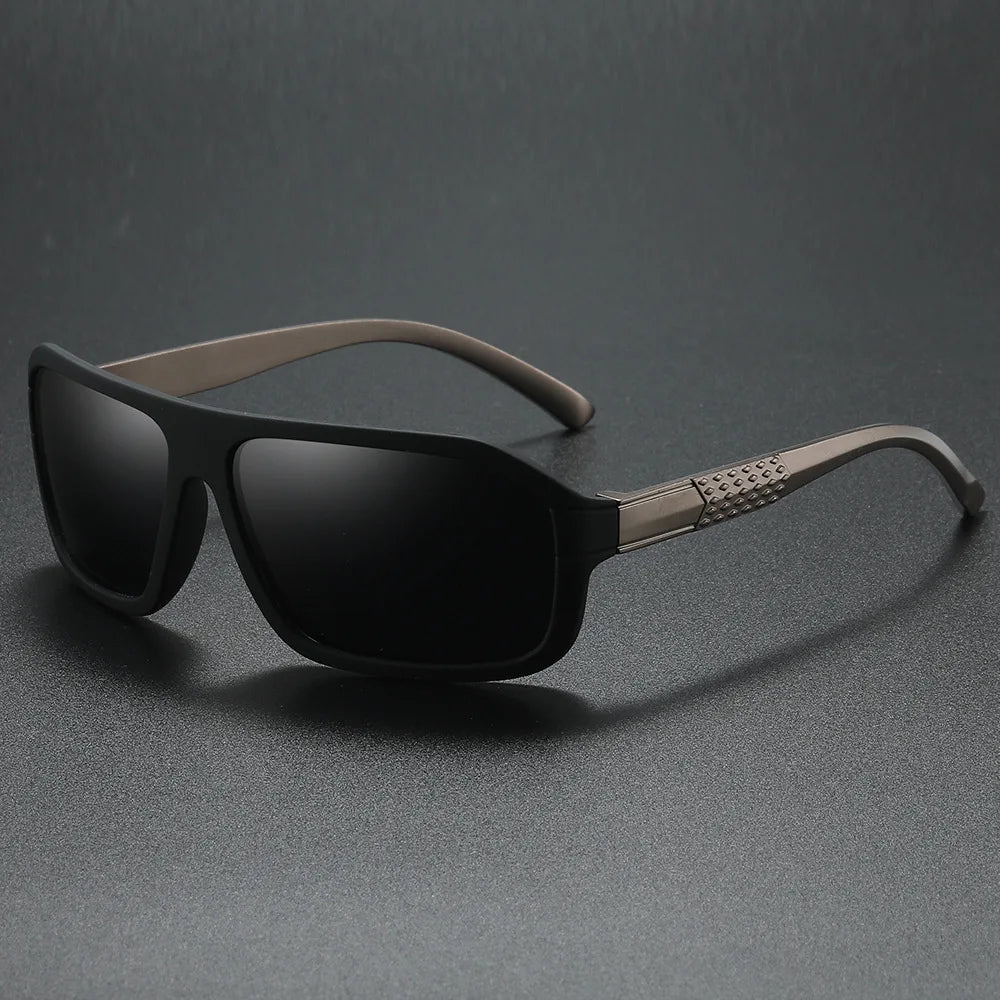 Unisex TR90 Frame Sunglasses Large Blue/Black/White Polarized TAC Custom Logo 505 Model for Outdoor Sports Racing Driver Fishing