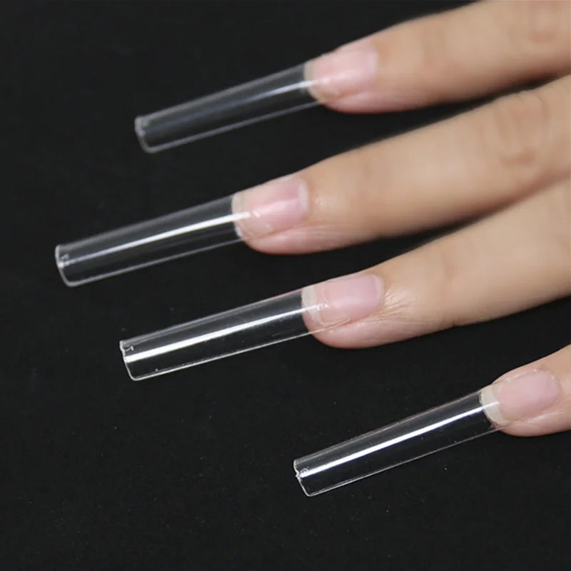 Wholesales Extra Long square Straight Artificial Fingernail Tips Xxxl C Curved Nail Tips