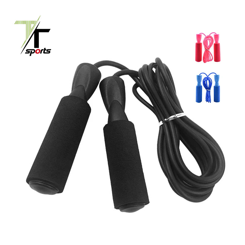 Length Adjustable Bearing Jump Rope of Professional Speed Wire Rope Skipping of Workout Equipment Coated Steel PVC