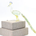 Home Decor Gifts Handmade Murano Lampwork Crystal Decoration Animal Glass Peacock Figurine