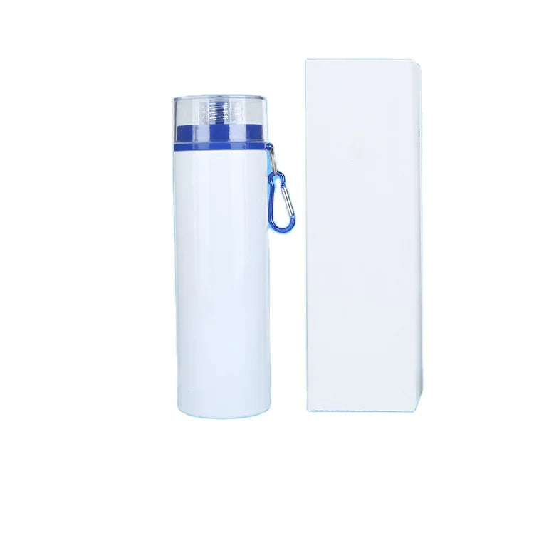 750ml Widemouth Sublimation Water Bottles Portable Bottle with Colorful Cover for Kids Sublimation Water Bottle Only