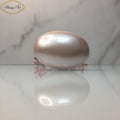 Custom Luxury 15mm Plastic Smart Oval Egg-Shape Pearl Perfume Bottle Cap Smart Lids for Luxury Cosmetic Packaging