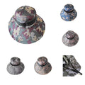 Adjustable Camouflage Safari Bucket Boonie Hat Summer Men Mesh Breathable Sun Protection Windproof Cycling Casual Fishing Hiking