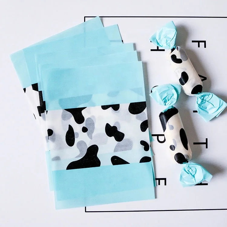 Food Wrapping Paper Cartoon Waterproof Wax Paper for Cheese Nougat Chocolate Candy Wrapping
