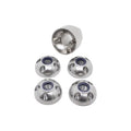 Cnc Stainless Steel Turning Parts Processing M8 Security Nut With Nylon