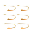 316 Stainless Steel Stud Earrings Ear Wires Connector DIY Jewelry Making Findings Earring Fish Hook