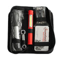 RTS Inflator Air Pump Wrench Light Bicycle Tire Repair Multi-Functional Canvas Iron Black Tools Kit Set Screwdriver Equipment