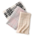 Inner Mongolian 100% Wool Tartan Scarf Heavyweight  Luxury Fashion Women Plaid Wool Checker Scarves Shawl Clearance Sale