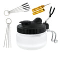 Wholesale Professional Airbrush Cleaning Kit Gravity Feed Includes Glass Cleaning Pot Jar Brushes and Needles