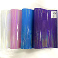 0.7mm Mirror Laser Small Football Pattern Hairy Base Faux Leather Fabric Synthetic Leather for Diy Making Bag Shoes Crafts