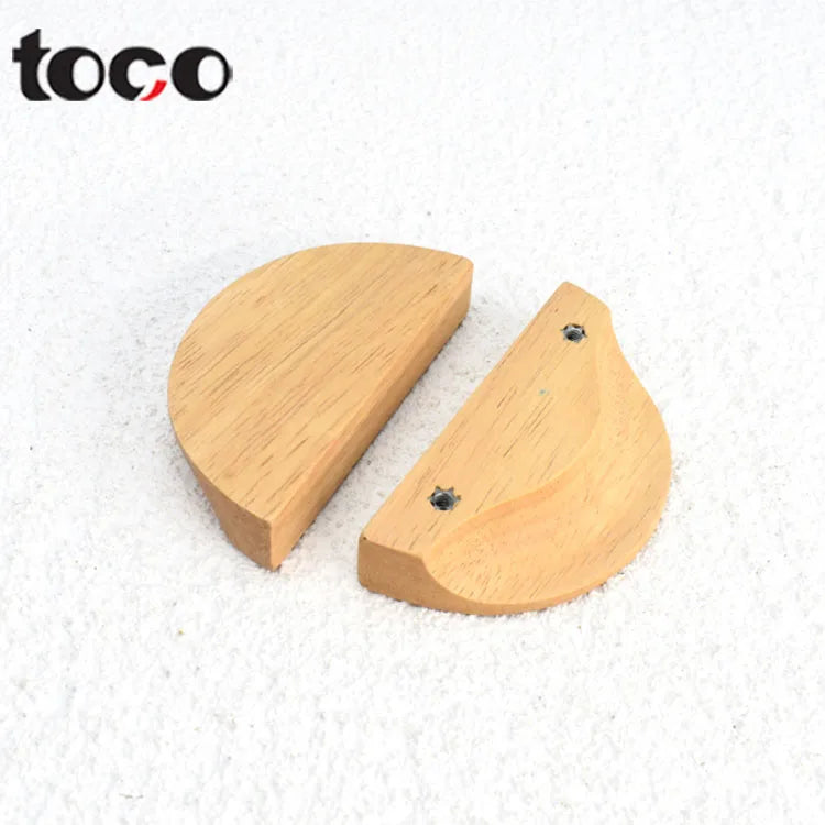 TOCO Solid Wood Gold Cabinet Hardware Modern Design Drawer Knobs Door Pulls for Kitchen Bedroom Bathroom Cupboards Furniture