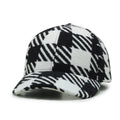 Custom Design Men Women Vintage Checked Hat 6 Panel Wool Blend 3D Towel Embroidery Logo Baseball Cap