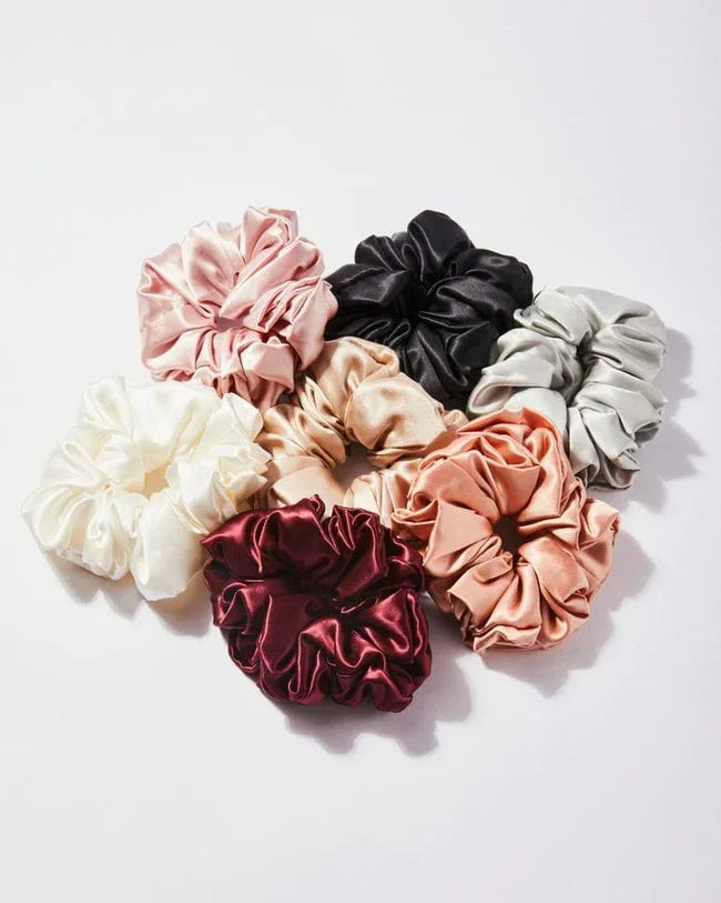 Fashion Oversize Xl Hair Accessories About Silk Women Hair Scrunchies 21 Colors